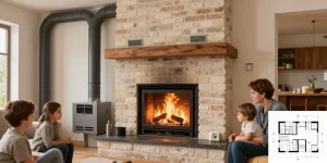 mit einem kamin das ganze haus heizen